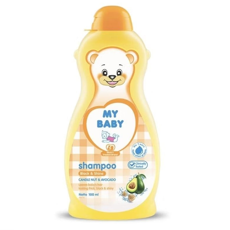 My Baby Sampo Hitam & Berkilau Botol 100 ml