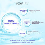 [PAKET DOUBLE CLEANSING IRIT] SCORA Gentle & Soothe Micellar Cleansing Water 100 ml + SCORA Salicylic Acid Gentle Low pH Cleanser 100 ml 2 PCS
