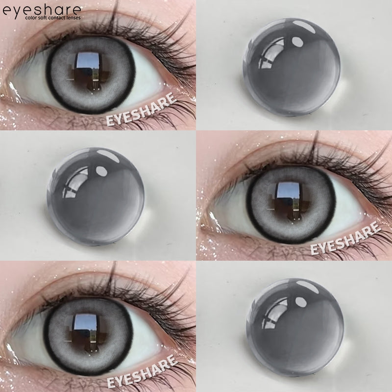 Eyeshare Softlens Blue Big Eyes 14.5mm 14.2mm 1Pasang Soft Lensa Kontak Soflen Blue