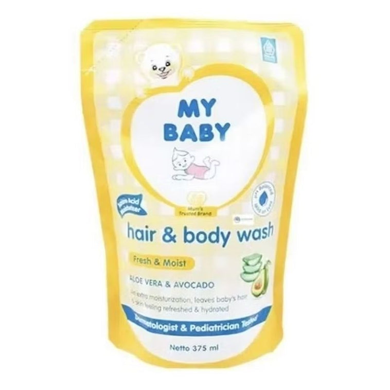 My Baby Sampo & Sabun Mandi Bayi Refill 375 ml