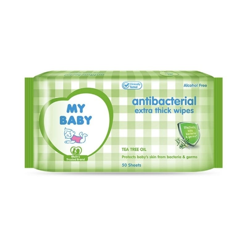 My Baby Tisu Basah Bayi Anti Bakteri Natural 50 s - Beli 1 Gratis 1