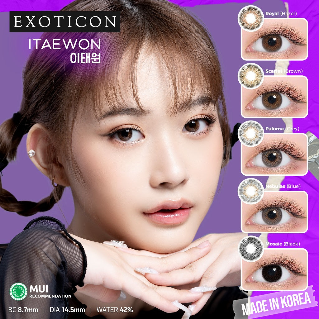 Exoticon Softlens Itaewon Series Scarlet | Paloma | Nebulas | Royal | Mosaic | Soflens Korea