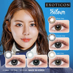 Exoticon Softlens Ice Silver Series Grey | Cloudy Grey | Light Grey | Icy Grey | Ash Grey