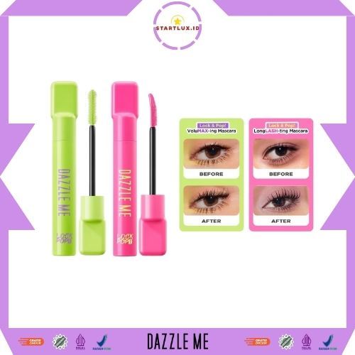 DAZZLE ME Lock & Pop! Duo Mascara Series VoluMAX-ing and LongLASH-ting Mascara