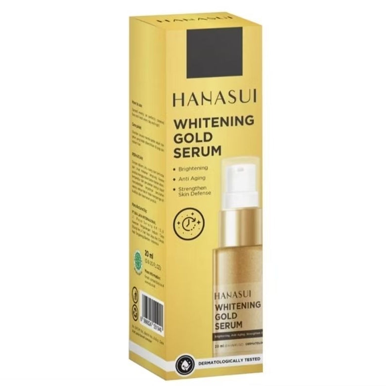 Hanasui Gold Whitening Serum Pencerah Wajah & Anti Aging 20 ml