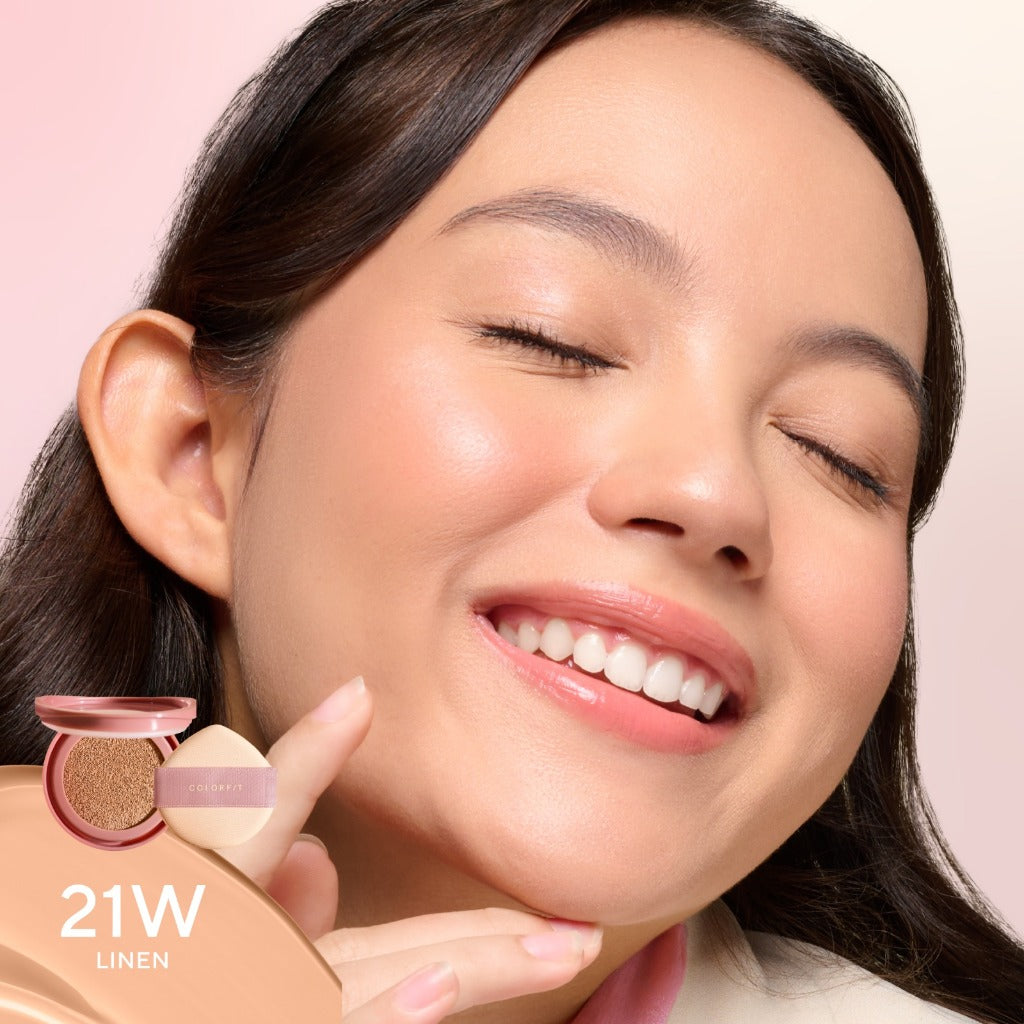 [New Shades!] WARDAH Refill Colorfit Perfect Glow Cushion normal Healthy-Glow Finish foundation bbcream with Centella Asiatica - Cushion Miskah Tahan Lama dengan Bedak - Makeup