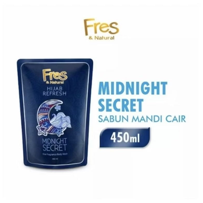Fres & Natural Refresh Sabun Mandi Cair  Refill 400 ml