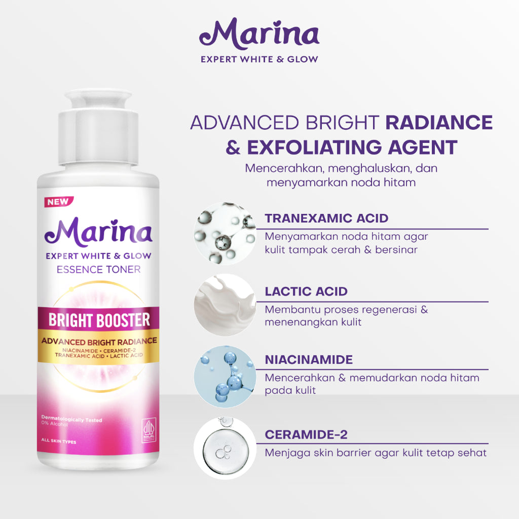 Marina Essence Toner Expert White and Glow 100ml [1pcs] - Exp Date 01.2027