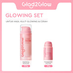 [Isi Besar Hemat]Glad2Glow Moisturizer Series100G Water Gel Niacinamide Brightening Retinol CentellaMencerahkan Pemutih Kulit Pelembab Bercahaya Krim Siang dan Malam Perawatan Kulit Ekstrak Delima Asam Lemak Asam Delima Wajah G2glow official store