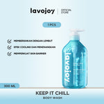 Lavojoy Keep It Chill Body Wash 300ml | Calm Down And Hydrate Skin | Sabun Mandi Cair | Sensasi Dingin | Menenangkan Kulit | Memperkuat Skin Barrier | Ceramide + Centella Asiatica + Mint Extracts