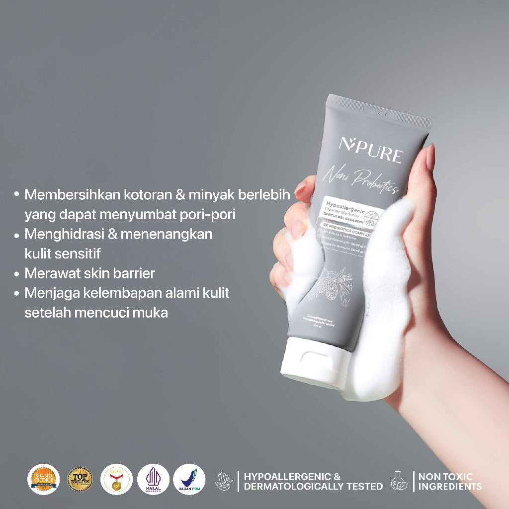 BUY 1 GET 1 - NPURE Noni Cleanser 100ml + 50ml / Sabun Muka Kulit Sensitif / Gentle Skin Cleanser / Pembersih Wajah Hypoallergenic / Eksim / Eczema / Semua Jenis Kulit