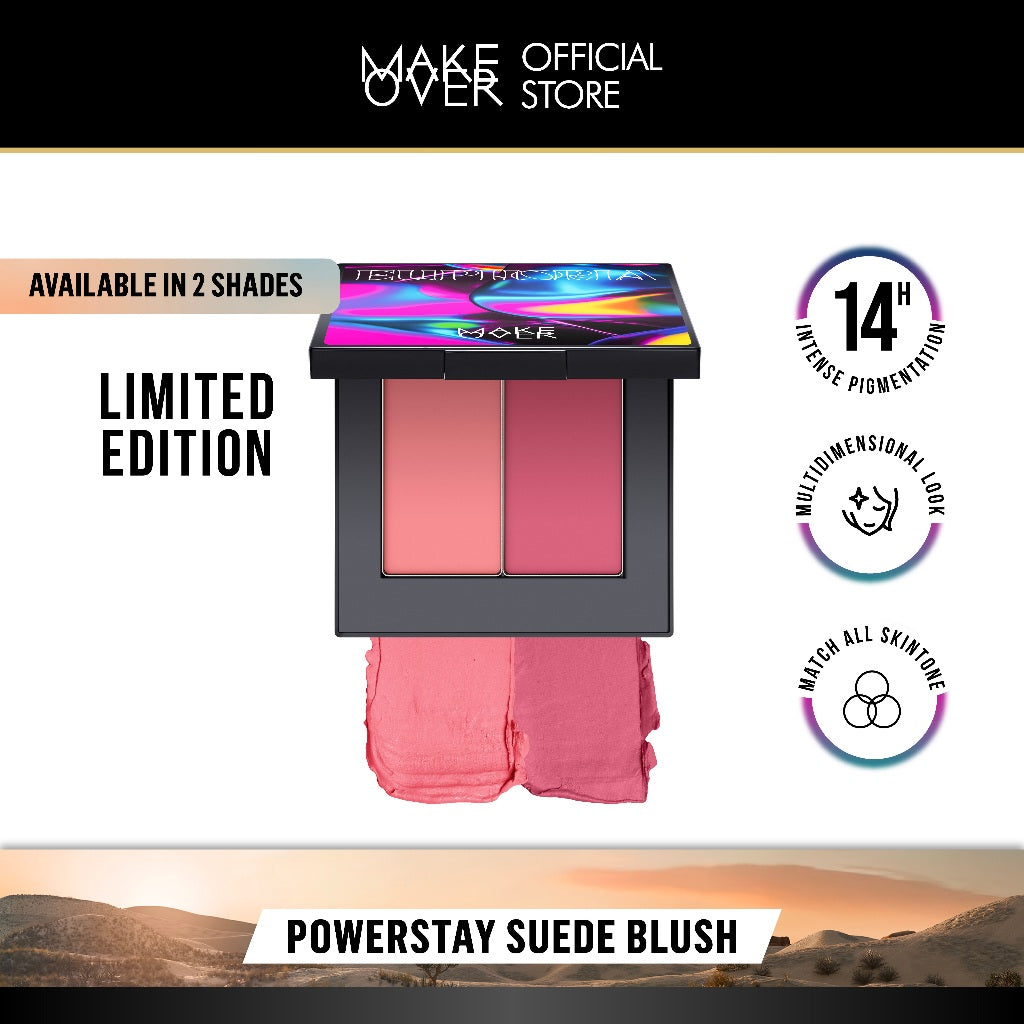 [ Dubai Fashion Week ] MAKE OVER Powerstay Suede Blush - Cream Blush, Blush On Make Over Pigmented Blendable DFW Nadya Hutagalung Pony Mira Agile Zsa Zsa Utari