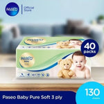 Paseo Baby Tisu Wajah Bayi Pure Soft 130 s