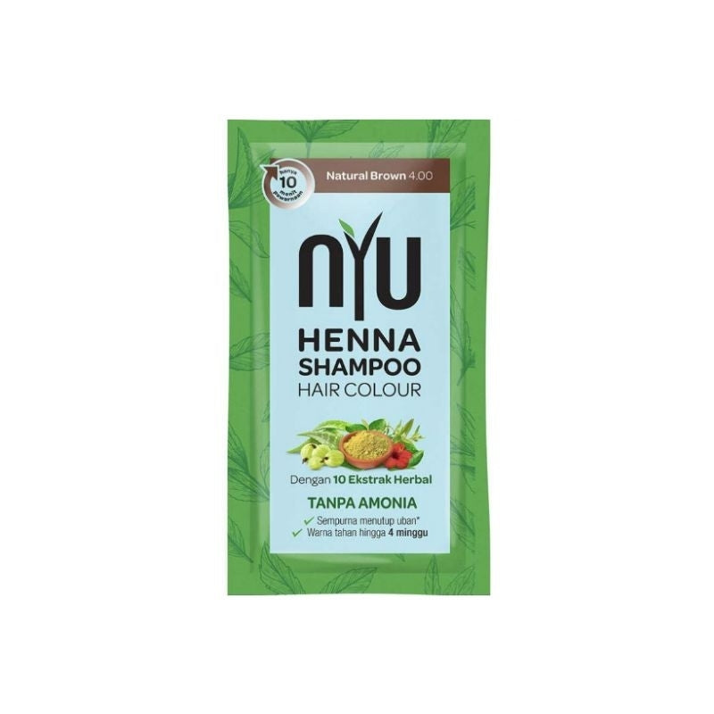 NYU Henna Sampo Pewarna Rambut Natural Sachet 20 ml