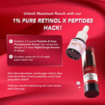 ERHA Age Corrector 1% Pure Retinol Night Charge Booster HYDRATING PURE RETINOL | Booster Awet Muda | Jojoba Oil | Phytosqualane | Melembabkan | Mengurangi Kerutan Garis Halus Keriput | Mencerahkan | Kencang Cerah Plumpy Glowing