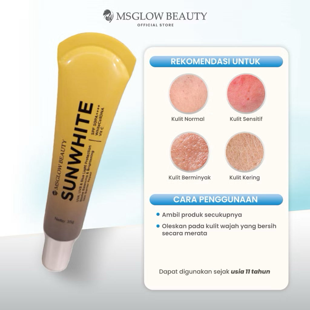 MS GLOW SUN WHITE VIT C - SUN SCREEN
