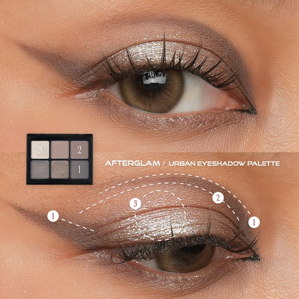 Implora Urban Eyeshadow Palette | Afterglow & Afterglam | Blendable & Pigmented