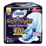 Charm Safe Night Pembalut Wanita Wing Malam 42 cm 7 pcs
