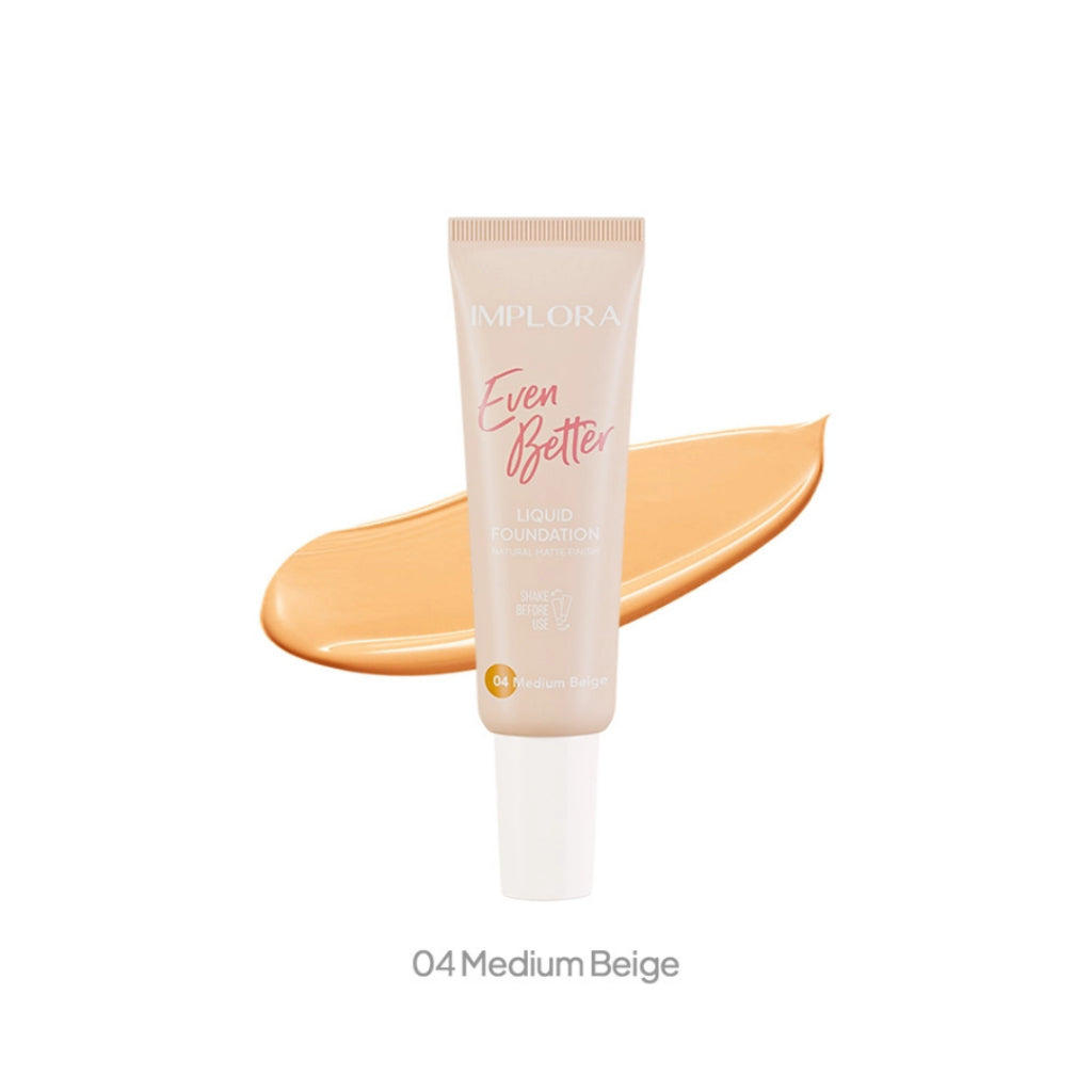 Implora Even Better Liquid Foundation | Natural Cover | Lightening Wajah | Concealer Dark Spot