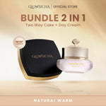 Glowsicha - Velvet Perfect Two Way Cake - Bedak Padat Mencerahkan Menyamarkan Noda Tahan Lama Ringan Glowing Matte Finish Anti Minyak Halus Lembut Cerah Merata Bedak Kulit Berminyak Makeup Harian Compact Powder Foundation