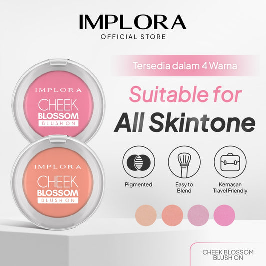 Implora Cheek Blossom Blush On | Natural Look | Matte Finish | Blendable