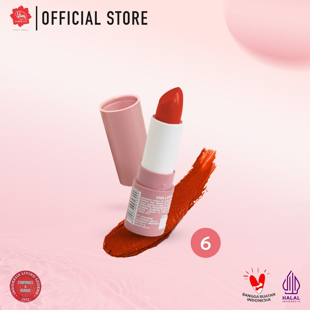 Viva Lipstick with Squalane & Mineral Oil (No. 01 - 20)