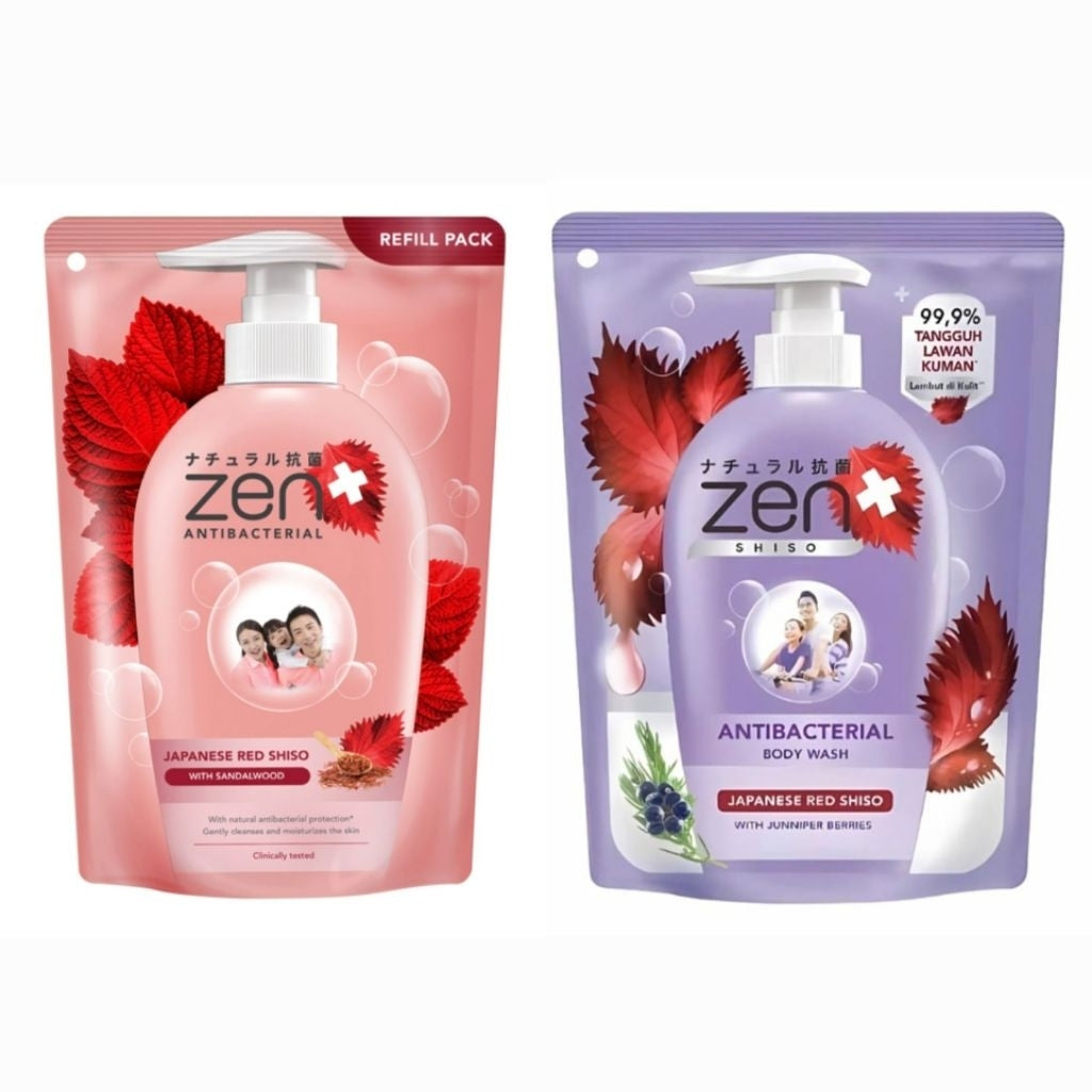 Zen Antibacterial Sabun Mandi Cair Refill 400 ml