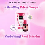 【NEW LAUNCH】BUNDLING Scarlett Fragrance Brightening Body Serum 170ml & Scarlett Whitening Extrait De Parfum 30ml ( Velvet Rouge / Purple Kiss )  | Melembapkan mencerahkan meratakan warna kulit, Kulit cerah wangi mewah