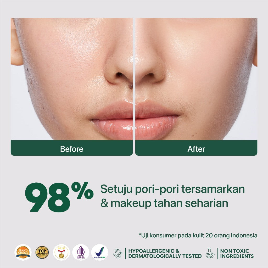 NPURE Centella Asiatica Power Primer / Base Makeup / Blurring effect / Primer Kulit Berjerawat