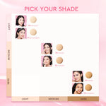 Glad2Glow Perfect Cover Cushion Oil-Control matte  Foundation Waterproof Sweatproof Finish Poreless Cushion Refill BB CC Cream Makeup refill g2glow official store