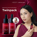 [Twin Pack] [Abel Cantika's Picks] Lacoco Grape Fruit Acne Fighter Serum Skincare Jerawat Meradang Beruntusan Glow Swiss Glad Skint
