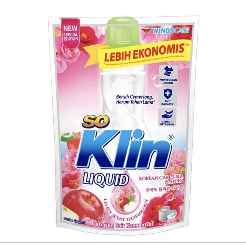 So Klin Deterjen Cair Refill 525 Ml Anti Pudar