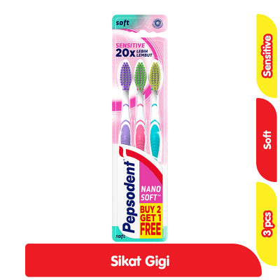 Pepsodent Sikat Gigi Gentle Care Soft / Gentle Soft / Brilian Soft /  Sensitive
