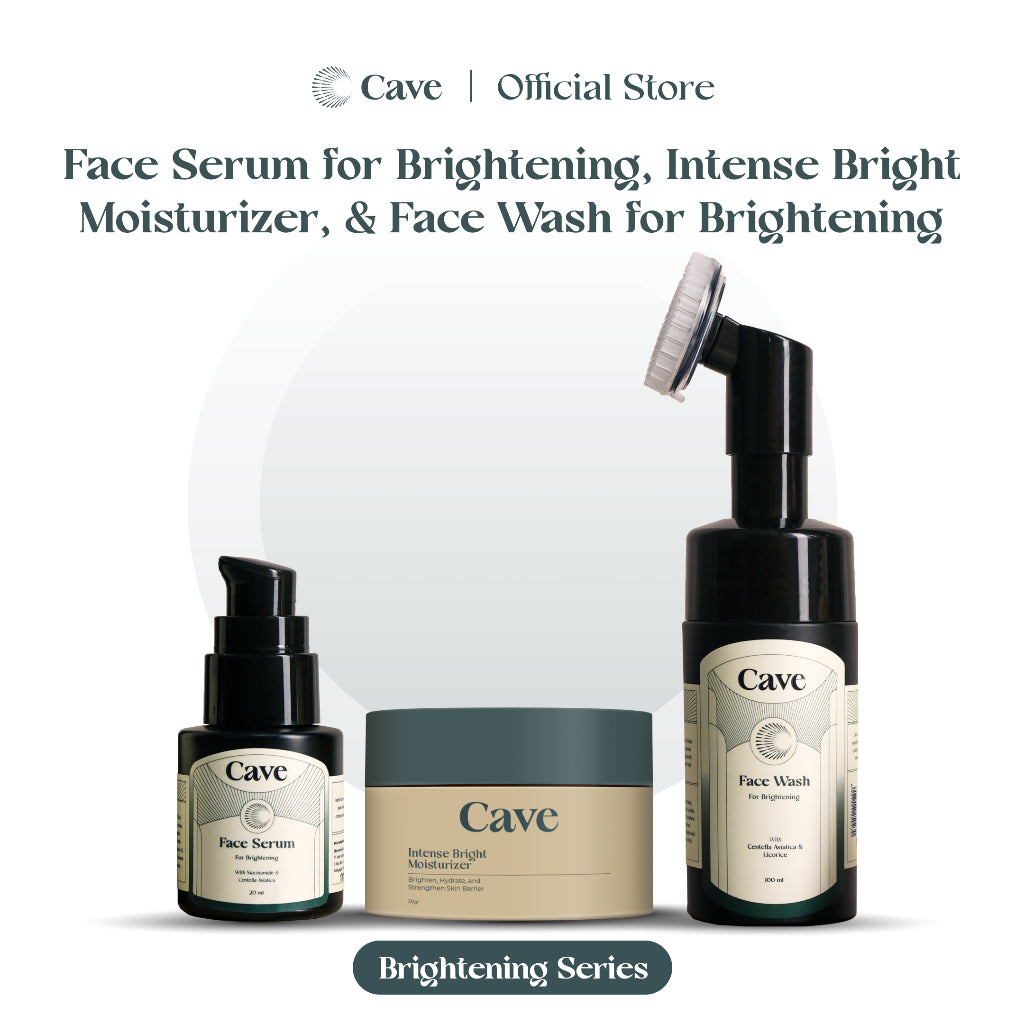 Cave Face Wash, Moisturizer, & Serum for Brightening