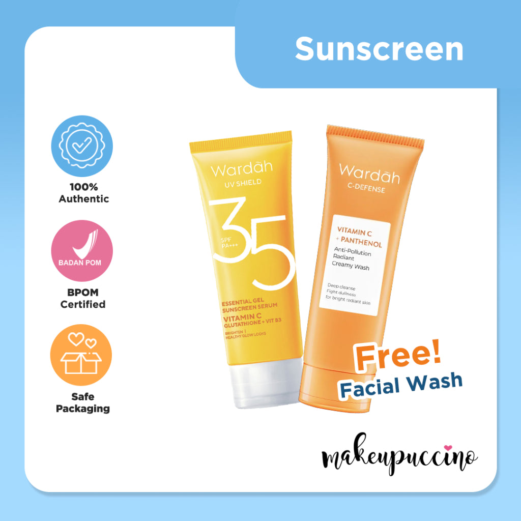 Wardah UV Shield Bright-C Hydrating Sunscreen Serum SPF 35 PA+++ 40ml