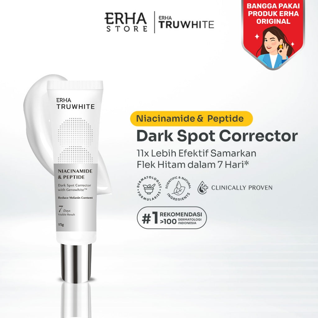 ERHA Truwhite Niacinamide & Peptide Dark Spot Corrector 15g - Krim Pencerah Flek Hitam