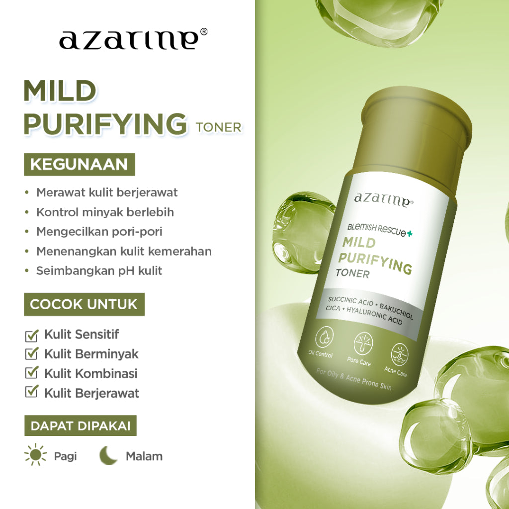 [CREATOR] Azarine Toner Sejuta Umat for All Skin Types Untuk Kulit Kusam Kombinasi Anti Aging Berminyak Berjerawat 90 ml