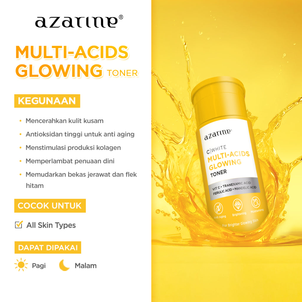 [CREATOR] Azarine Toner Sejuta Umat for All Skin Types Untuk Kulit Kusam Kombinasi Anti Aging Berminyak Berjerawat 90 ml