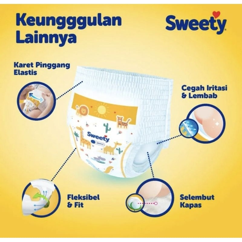 Sweety Bronze Dry X-Pert Popok Celana Bayi XL 24 pcs