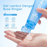 Glad2Glow Tremella Vita B5 Sensitive Calming Gel Cleanser facial wash skincare face wash sabun cuci muka cleansing balm exfoliating exfoliasi wajah sabun muka pembersih wajah Menenangkan kulit sensitif menghidrasi & menutrisi kulit g2glow official store