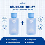 [BELI 2 LEBIH HEMAT] Harlette Oat Mild Micellar Water | Sensitive, Acne Prone, Skin Barrier, Berjerawat, Membersihkan & Mencerahkan