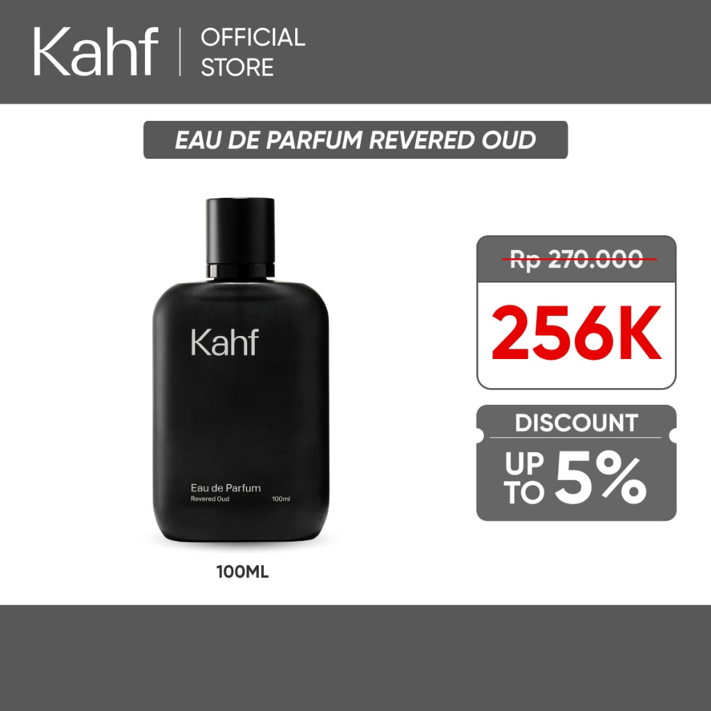 Kahf Revered Oud Eau de Parfum 100 ml Long-Lasting Fragrance (EDP) - Oud and Amber Scent  - Wangi Tahan Lama - Luxury Scent 香水