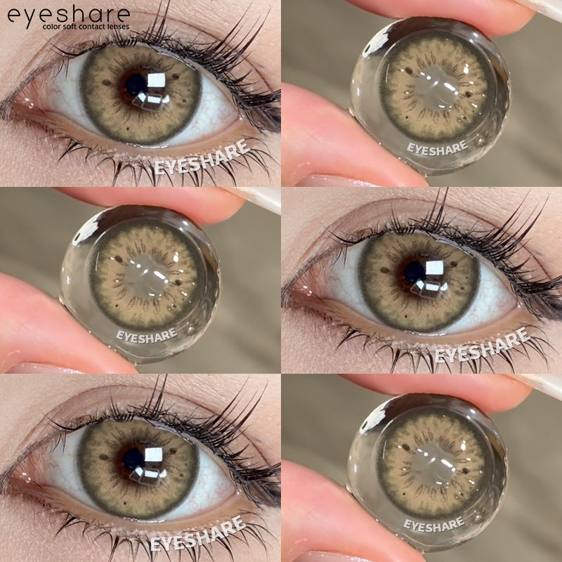 Eyeshare Softlens Minus Gray Brown 1Pasang Softlens Murah