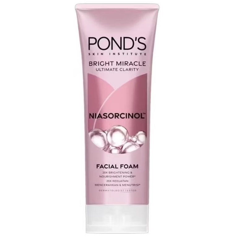 Ponds Bright Miracle Niasorcinol Pembersih & Pencerah Wajah Foam 100 g