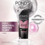 Ponds Bright Miracle Charcoal Pembersih Wajah Foam Kulit Berminyak 100 g