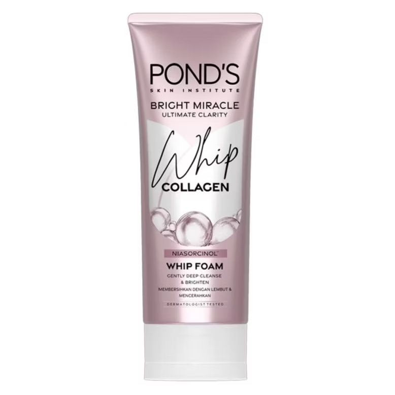 Ponds Bright Miracle Whip Collagen Pembersih Wajah & Pencerah Foam 100 g