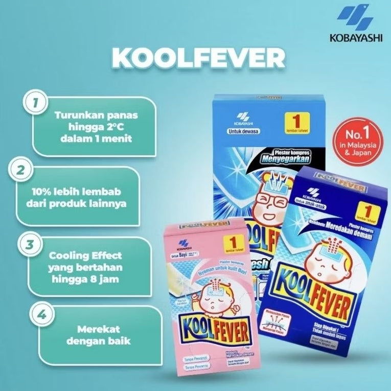 Koolfever Plester Kompres Demam 1 s