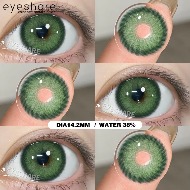 Eyeshare Softlens Blue Big Eyes 14.5mm 14.2mm 1Pasang Soft Lensa Kontak Soflen Blue