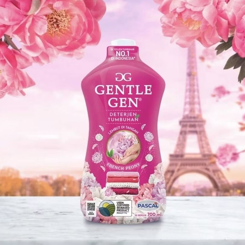 Gentle Gen Deterjen Cair Tumbuhan 700 Ml Aroma French Peony