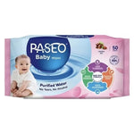 Paseo Tisu Basah Bayi Purified Water 50 s - Beli 1 Gratis 1